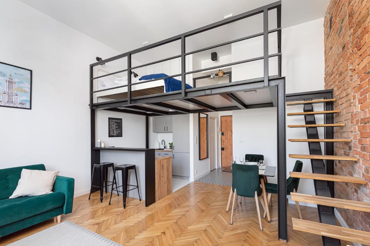 Stylowe Studio Z Antresola Warszawa Bagian luar foto