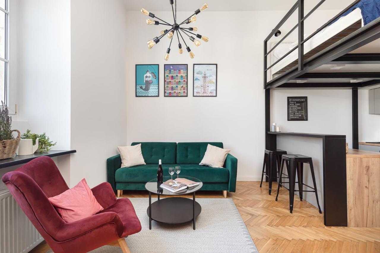 Stylowe Studio Z Antresola Warszawa Bagian luar foto